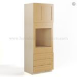 Double Shaker Smokey Gray 30" W Oven Pantry Cabinet - Image 2