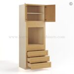 Double Shaker Smokey Gray 30" W Oven Pantry Cabinet - Image 3