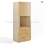 Double Shaker Smokey Gray 33" W Oven Pantry Cabinet - Image 2