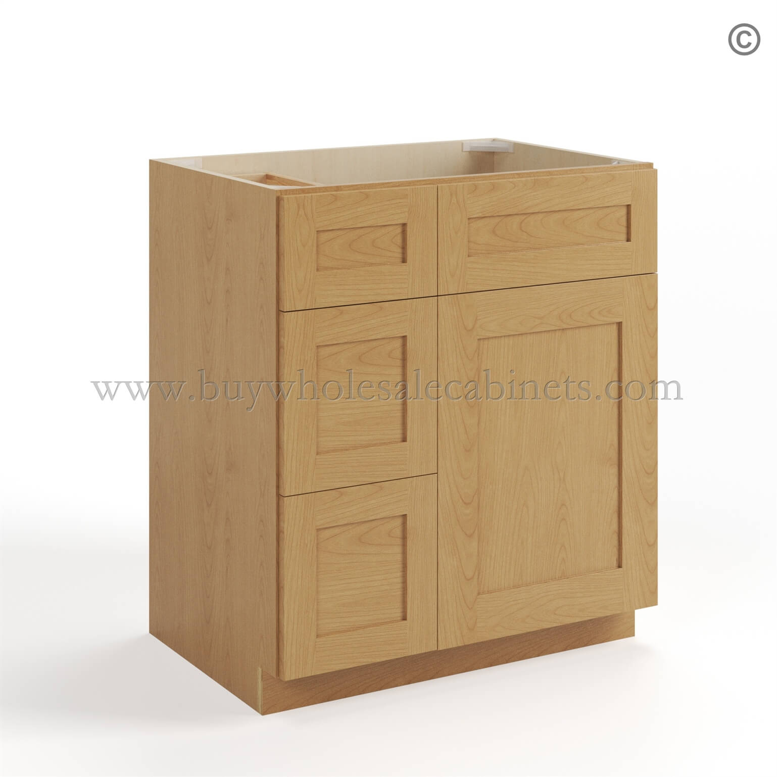 Treasure Chest Shaker 30 W Vanity Combo with Drawers